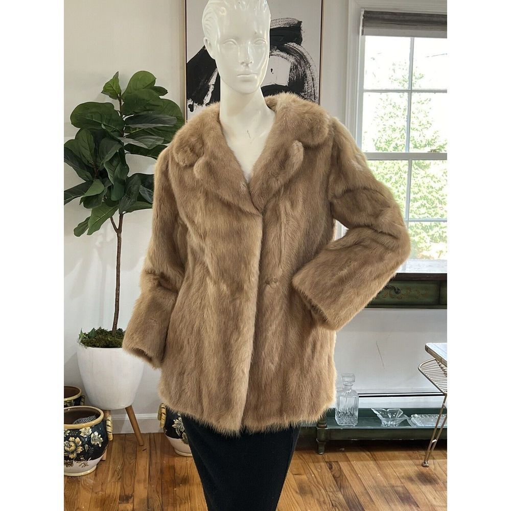 SAGA Blonde Mink Fur Jacket